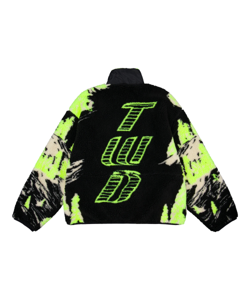 TWD Half zipped Technical Fleece in black