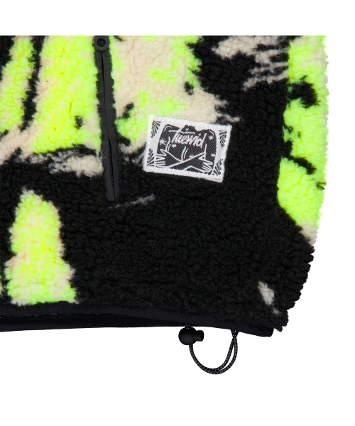 TWD Half zipped Technical Fleece in black