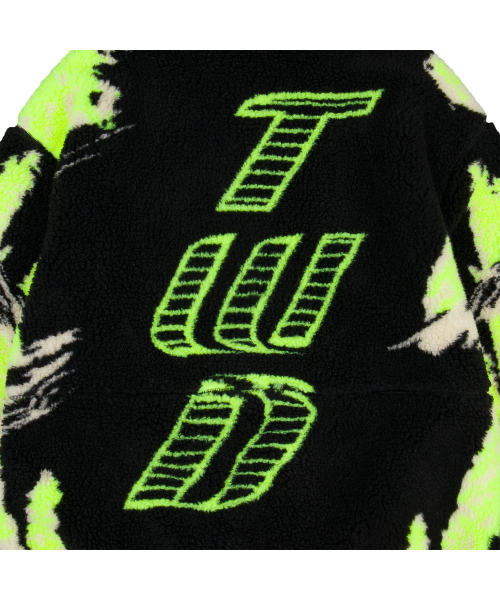 TWD Half zipped Technical Fleece in black