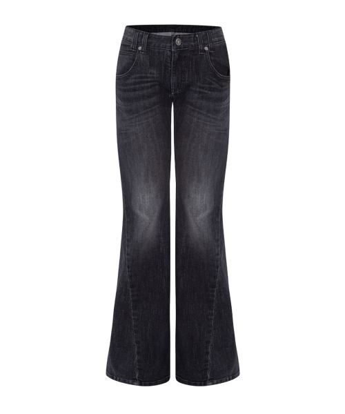 25Vintage Washing Boots-Cut Denim (Deep Grey)