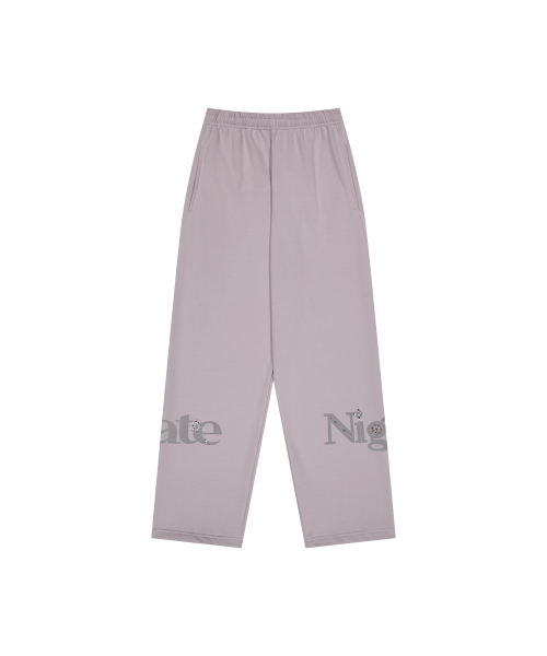 energy series sweatpants straight loose fit in pearl