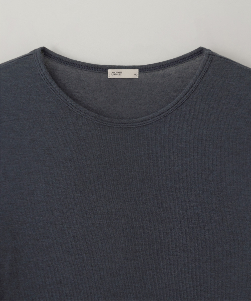 w. Wool Blend Long Sleeve Tee (Navy)