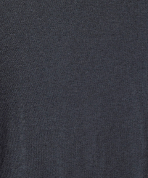 w. Wool Blend Long Sleeve Tee (Navy)