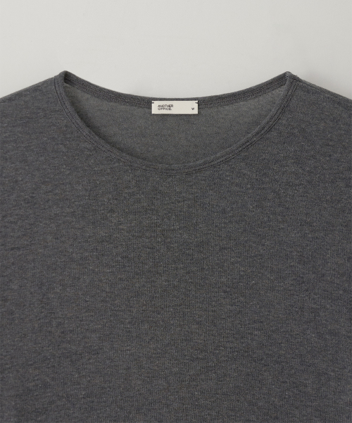 w. Wool Blend Long Sleeve Tee (Charcoal)