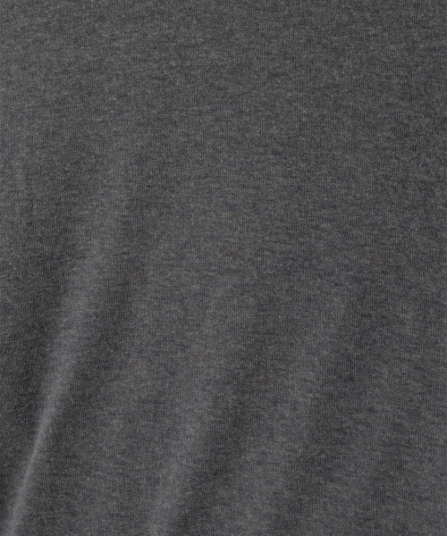w. Wool Blend Long Sleeve Tee (Charcoal)