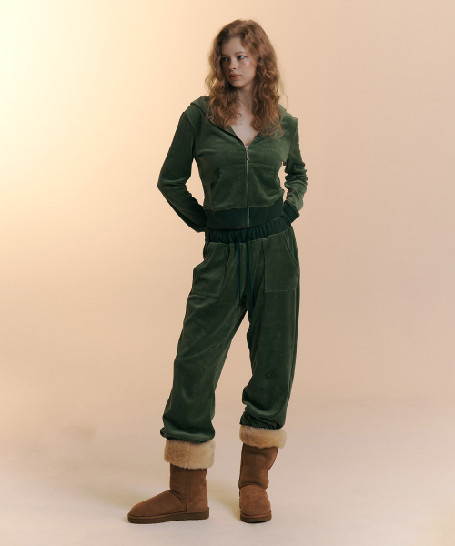 25FW New Velour Set-Up (Moss Green)