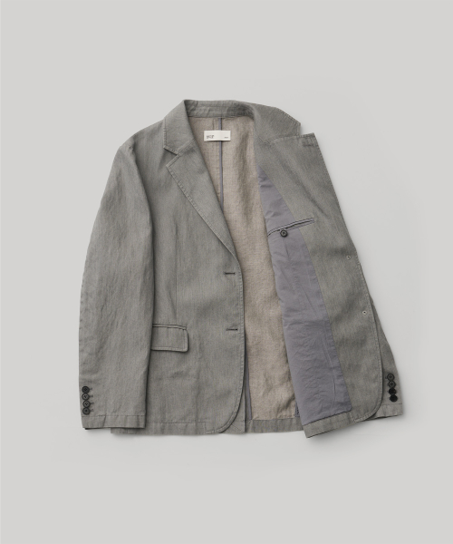 w. Editor Single Jacket (Italian gray)