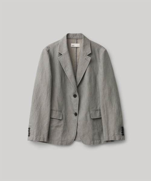w. Editor Single Jacket (Italian gray)