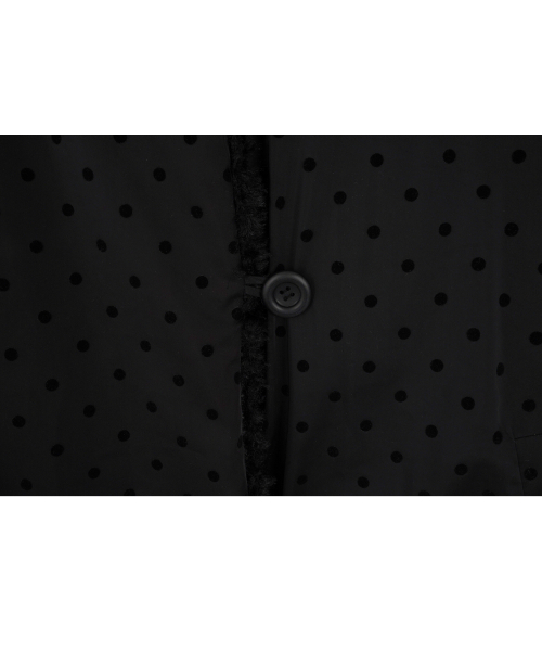 Dot Reversible Fur Jacket_Black