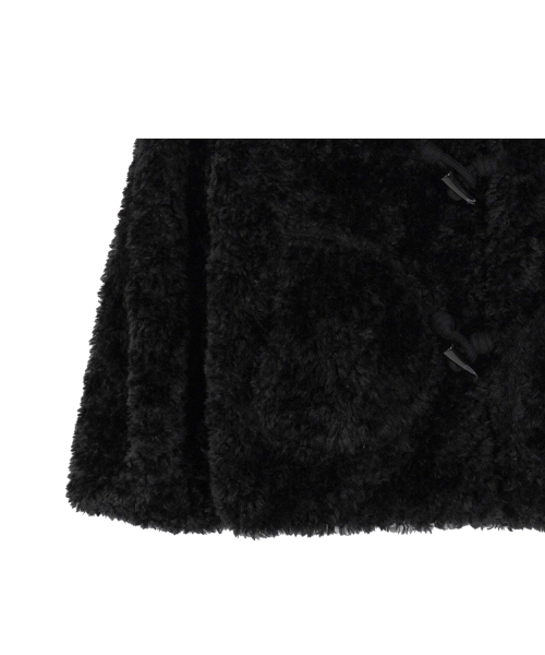 Dot Reversible Fur Jacket_Black