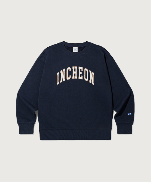 C로고 루즈핏 시티 스웨트셔츠 INCHEON