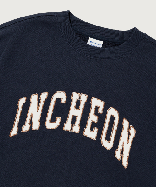 C로고 루즈핏 시티 스웨트셔츠 INCHEON