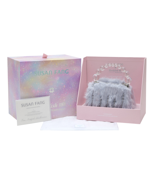 [X SUSAN FANG] FURRY BUBBLE RAIN BAG - SKY BLUE
