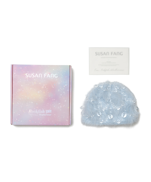 [X SUSAN FANG] FURRY BUBBLE HAT - SKY BLUE