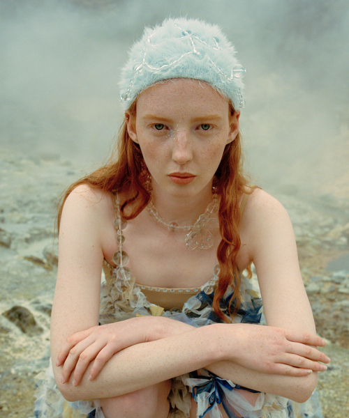 [X SUSAN FANG] FURRY BUBBLE HAT - SKY BLUE