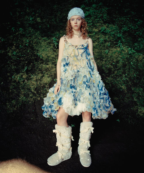[X SUSAN FANG] FURRY BUBBLE HAT - SKY BLUE