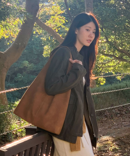 Day Hobo Suede Shoulder bag (Brown)