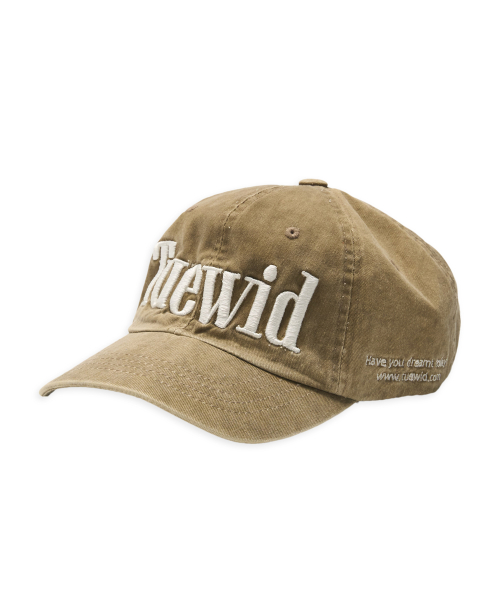 logo wrinkled ball cap in caramel