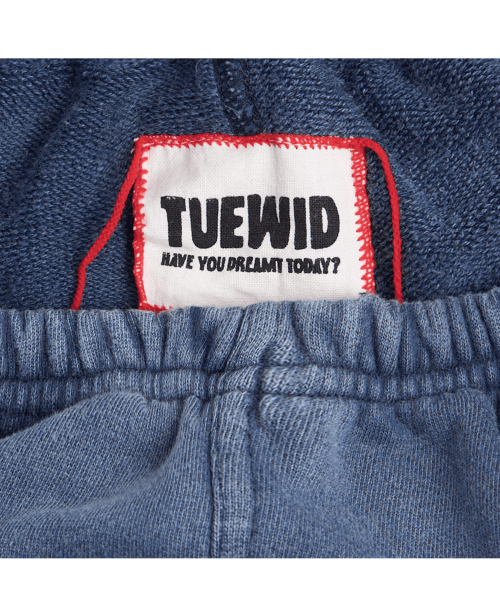 classic embroidery sweatpants in drop loose fit (navy)