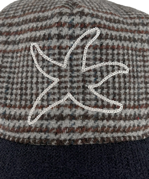 TCM knit logo cap (navy)