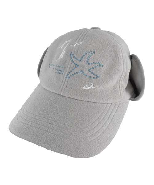 TCM starfish earflap cap (light grey)