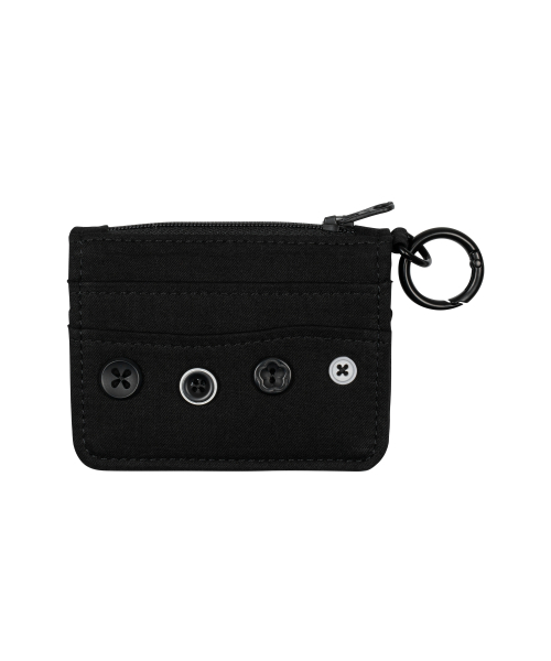 TCM button card wallet (black)