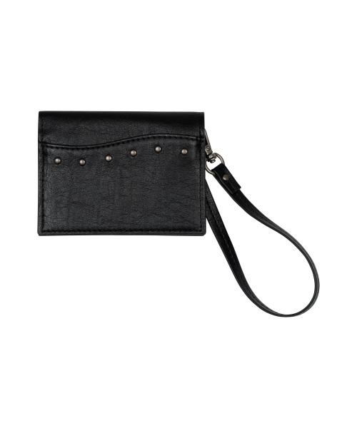 TCM vintage leather card wallet (black)