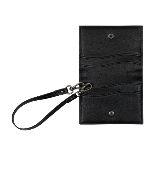 TCM vintage leather card wallet (black)