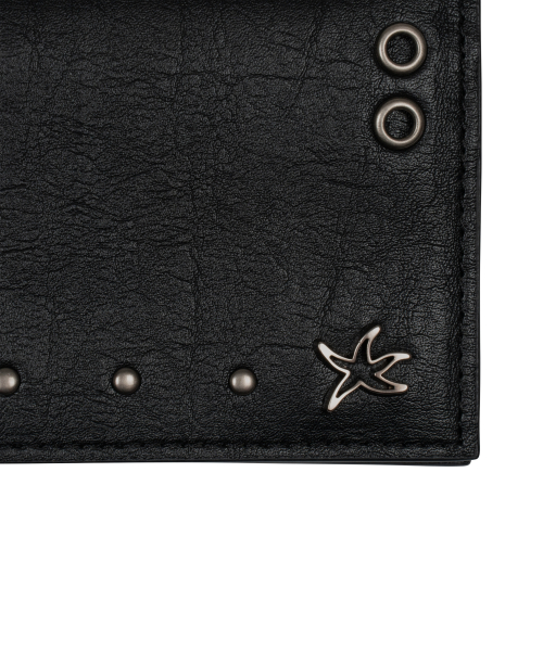 TCM vintage leather card wallet (black)