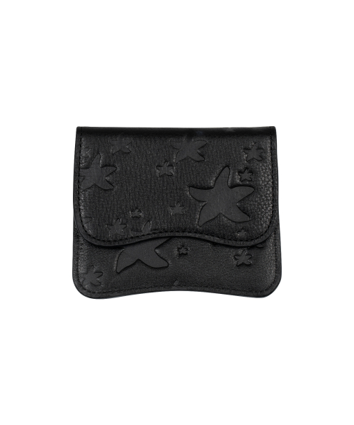 TCM starfish pattern mini pouch (black)