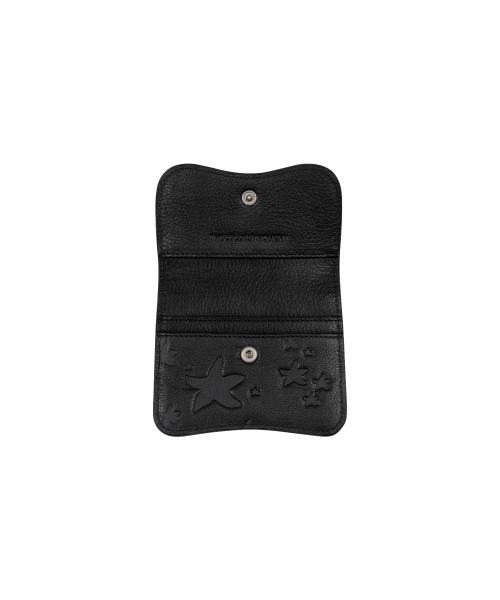 TCM starfish pattern mini pouch (black)