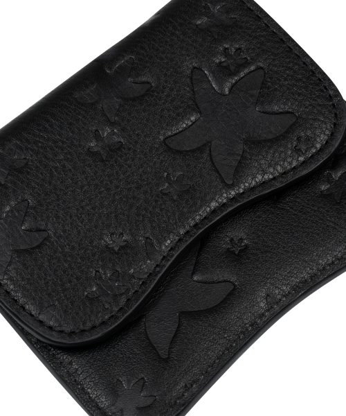 TCM starfish pattern mini pouch (black)