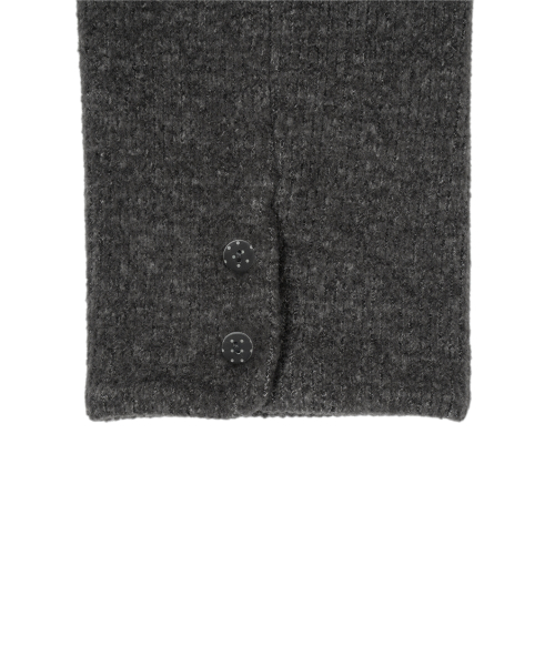 TCM button knit warmer (charcoal)