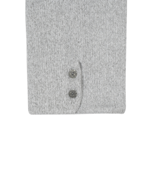 TCM button knit warmer (light grey)