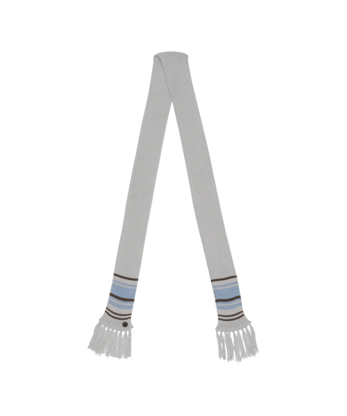 TCM mini logo button color muffler (light grey)