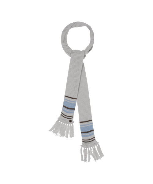 TCM mini logo button color muffler (light grey)