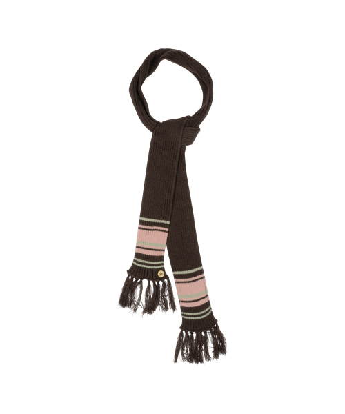 TCM mini logo button color muffler (brown)