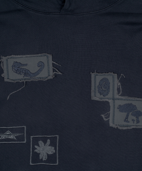 TCM fossil hoodie (navy)