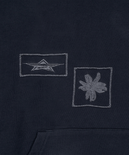 TCM fossil hoodie (navy)