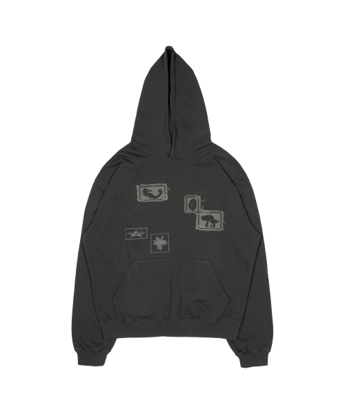 TCM fossil hoodie (charcoal)