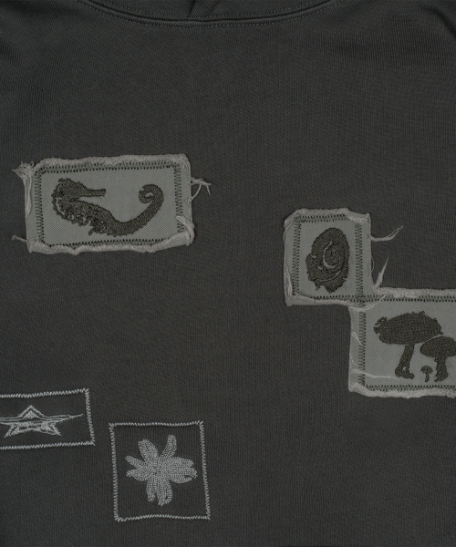 TCM fossil hoodie (charcoal)