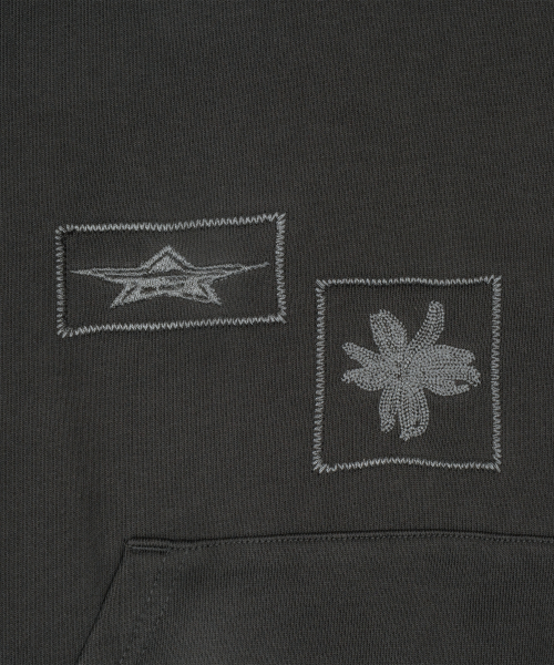 TCM fossil hoodie (charcoal)