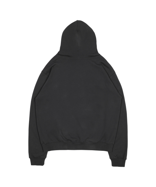 TCM stripe horse hoodie (charcoal)