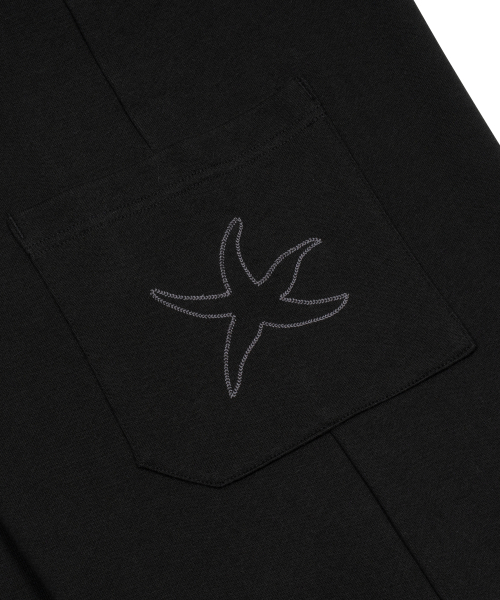 TCM cargo logo sweat pants (black)
