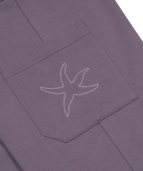 TCM cargo logo sweat pants (purple)