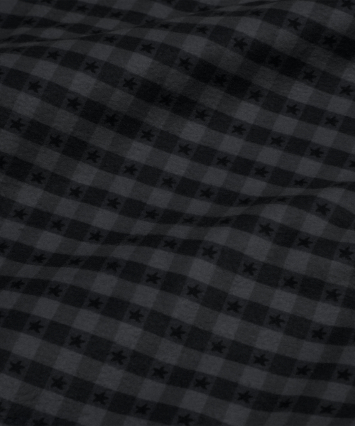 TCM starfish mini check fleece (black)