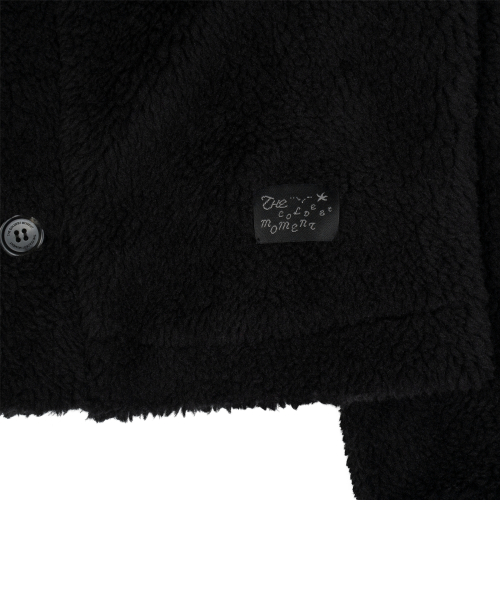 TCM reversible check fur jacket (black)