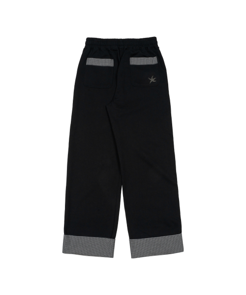 TCM hidden check sweat pants (black)