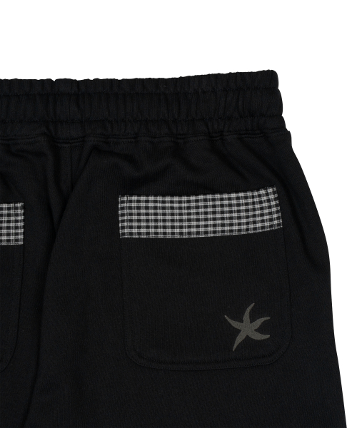 TCM hidden check sweat pants (black)