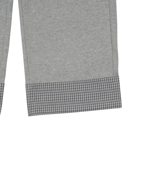TCM hidden check sweat pants (melange grey)